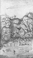 Illustrations pour Au pays du crime : Mémoires d'un forçat du bagne de Nouvelle-Calédonie - Jean-Baptiste Delfaut & Michel Soulard